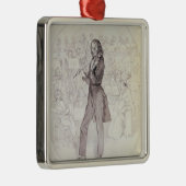 Niccolo Paganini, Violinist Silbernes Ornament (Rechts)