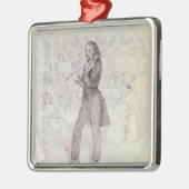 Niccolo Paganini, Violinist Silbernes Ornament (Links)