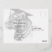 Nice Abschluss Foil Foto Einladung Postkarte