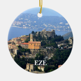 Nice and Eze Panoramic Ornament