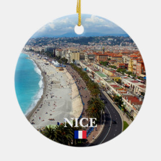 Nice and Eze Panoramic Ornament