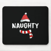 Nice And Naughty Shirt Matching Christmas Pajamas Mousepad (Vorne)