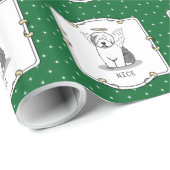Nice Angel Old English Sheepdog (Grau 1) - Niedlic Geschenkpapier (Rolleneckpunkt)