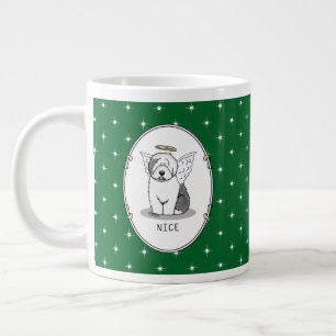 Nice Angel Old English Sheepdog (Grau 1) - Niedlic Jumbo-Tasse