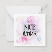 *~* NICE ARBEIT! AP62 Relationship Flat Note Card
