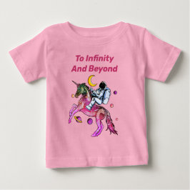 Nice Astronaut Ride Space Unicorn Pferd Baby T-shirt