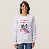 Nice Astronaut Ride Space Unicorn Pferd Sweatshirt (Vorne ganz)
