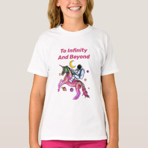 Nice Astronaut Ride Space Unicorn Pferd T-Shirt