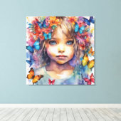 Nice Baby Leinwanddruck (Insitu (Holzboden))