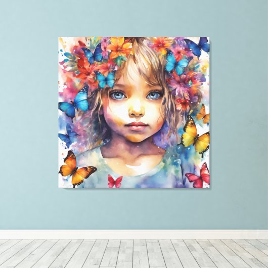 Nice Baby Leinwanddruck (Insitu (Holzboden))