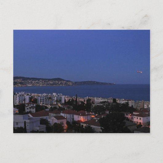 Nice Bay France Postkarte (Vorderseite)