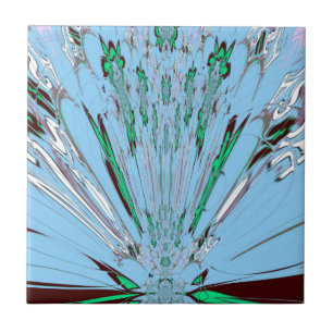 Nice Beautiful Aqua Phantastisches Blumenmuseum Fliese