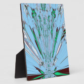 Nice Beautiful Aqua Phantastisches Blumenmuseum Fotoplatte (Seite)