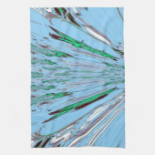 Nice Beautiful Aqua Phantastisches Blumenmuseum Handtuch (Vertikal)