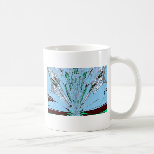 Nice Beautiful Aqua Phantastisches Blumenmuseum Kaffeetasse (Rechts)