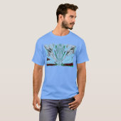 Nice Beautiful Aqua Phantastisches Blumenmuseum T-Shirt (Vorne ganz)