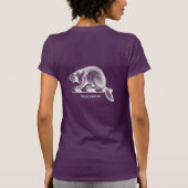 NICE BEAVER - WEISS -.pnng T-Shirt (Rückseite)