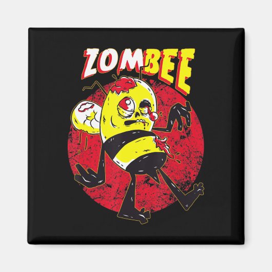 Nice Beekeeping Zombie Honeybee Zombee Beekeeper Magnet (Vorne)