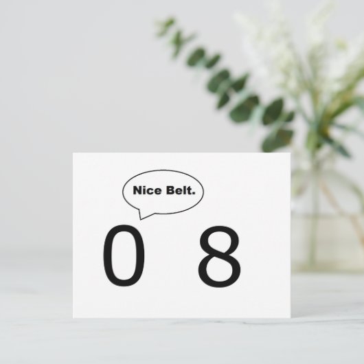 Nice Belt Postkarte (Stehend Vorderseite)