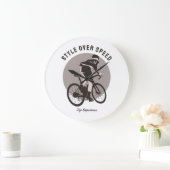 Nice Bicycle Design - Style Over Speed Große Wanduhr (Zuhause)