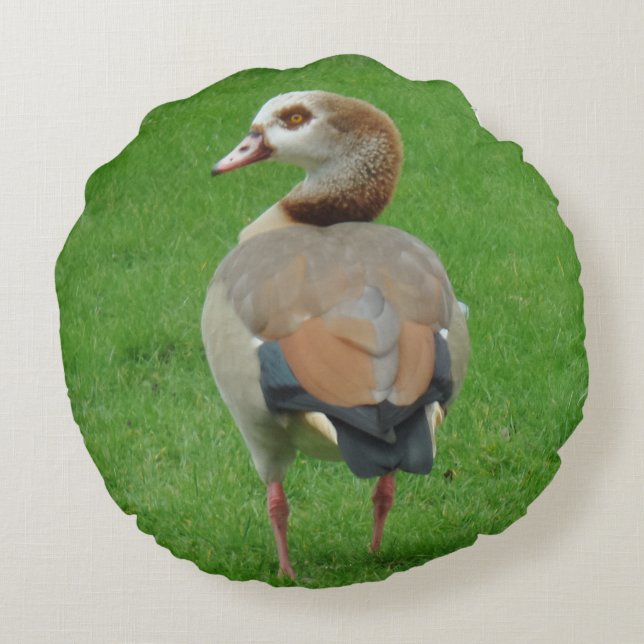 Nice Bird Round Pillow Rundes Kissen (Rückseite)