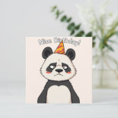 Nice Birthday Card - Panda Edition Karte (Stehend Vorderseite)