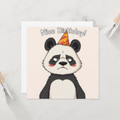 Nice Birthday Card - Panda Edition Karte (Vorderseite/Rückseite Beispiel)