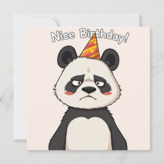 Nice Birthday Card - Panda Edition Karte