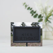 Nice Birthday Card Postkarte (Stehend Vorderseite)