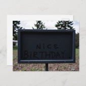 Nice Birthday Card Postkarte (Vorne/Hinten)