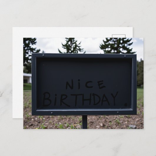 Nice Birthday Card Postkarte (Vorne/Hinten)