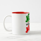 *NICE BIS NAUGHTY* CHRISTMAS ZWEIFARBIGE TASSE (Links)