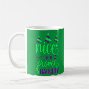 NICE BIS NAUGHTY lustige Weihnachtsgeschenk Kaffeetasse