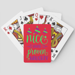 NICE BIS NAUGHTY lustige Weihnachtsgeschenk Spielkarten