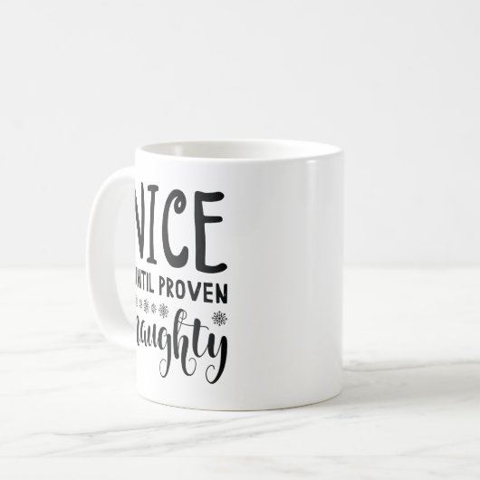 Nice bis Proven Naughty Kaffeetasse (Vorderseite Links)