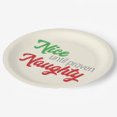 Nice bis Proven Naughty - Papierplatte Pappteller (Schrägansicht)