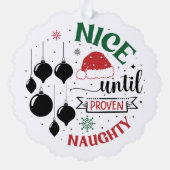 Nice Bis zum Beweis eines schmutzigen Keepake Ornament Karte (Rückseite)