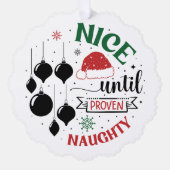 Nice Bis zum Beweis eines schmutzigen Keepake Ornament Karte (Vorderseite)