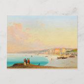 Nice, Blick auf den Strand von Quai du Midi, Postkarte (Vorderseite)