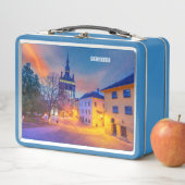 Nice blue box mit Sighisoara Metall Brotdose (Beispiel)