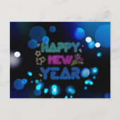 Nice Blue Neon führte POSTCARD Postkarte (Vorderseite)