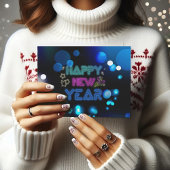 Nice Blue Neon führte POSTCARD Postkarte