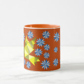 NICE BLUME BIRD GIFT TASSE (Zentrum)
