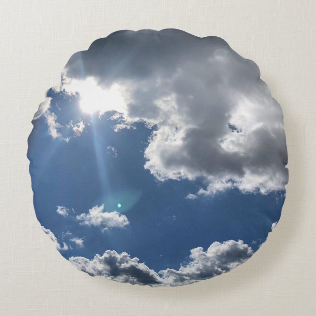 Nice Bright Day Rundes Kissen (Vorderseite)