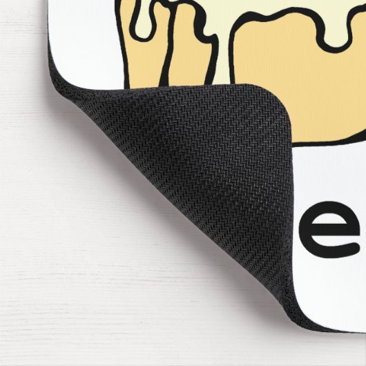 Nice Buns Cinnamon Roll Funny Cartoon Design Mousepad (Ecke)