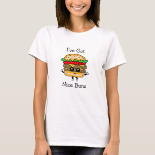 Nice Buns Hamburger Food Pub Funny T - Shirt