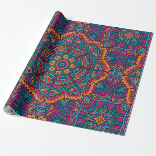 Nice bunt Circle Geschenkpapier (Ungerollt)