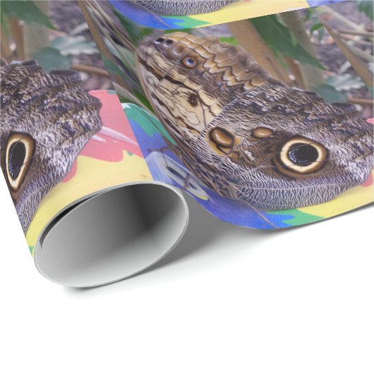 Nice Butterfly Wrapping Paper Geschenkpapier (Rolleneckpunkt)