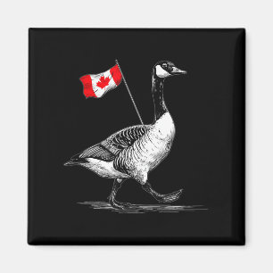 Nice Canada Animal mit Fahne für Gänseliebhaber Magnet