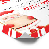 Nice Certificate Approved Santa Claus Poster (Ecke)